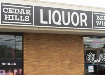Cedar Hills Liquor Backlit Sign Face