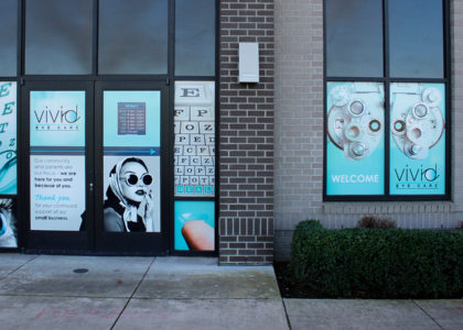 Vivid Eyecare Window Graphics